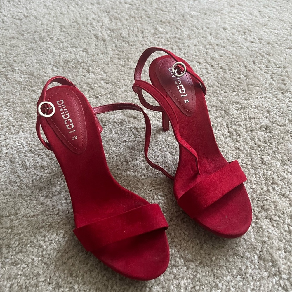 Elegant Red Women's High Heels